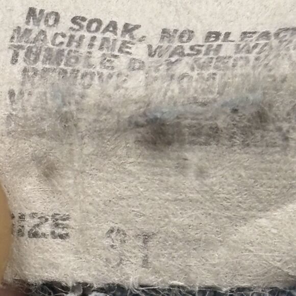 Rare Vtg OshKosh Vestbak Overalls Size 3T USA 80s Denim Paper Tag Great FADE - Picture 10 of 16